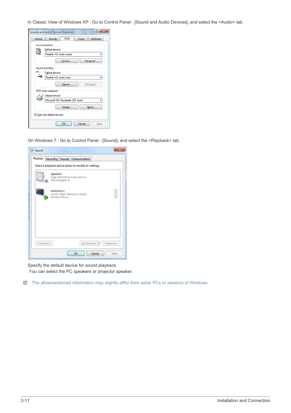 Samsung SP2203XWCX-ZA User Manual | Page 30 / 65