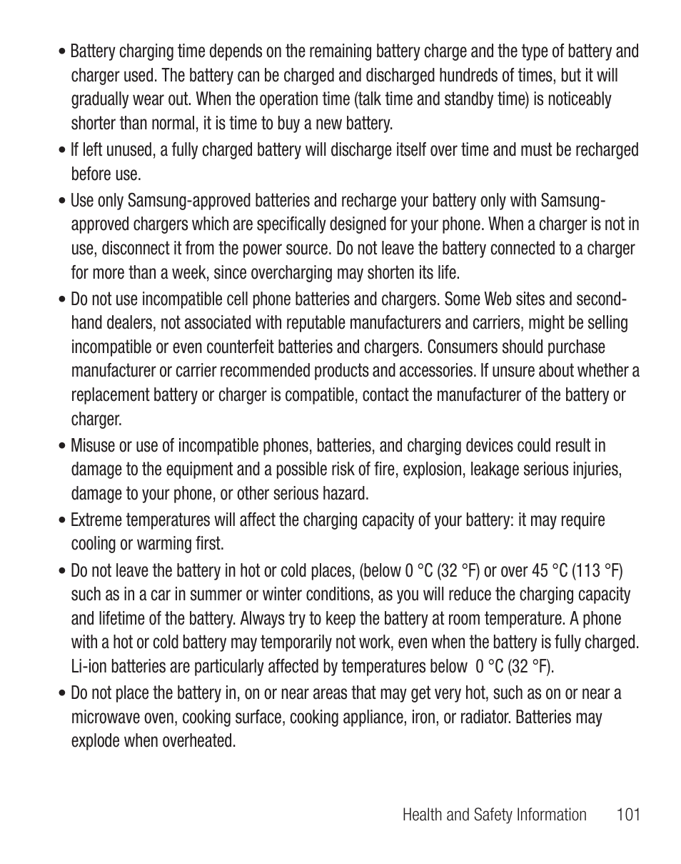 Samsung SGH-T404ZKATFN User Manual | Page 105 / 107