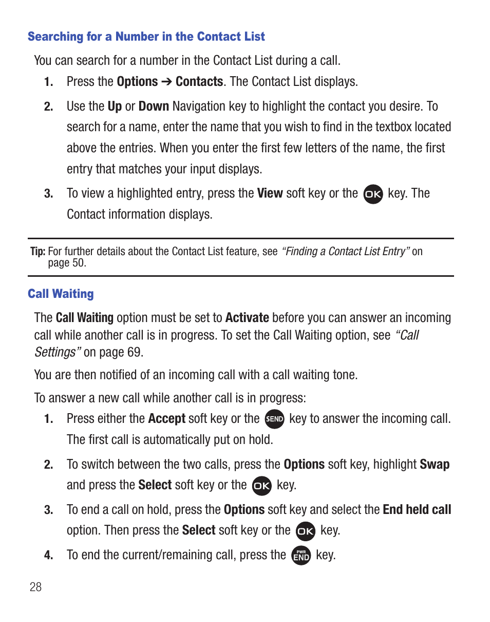 Samsung SGH-T404ZKATFN User Manual | Page 32 / 107