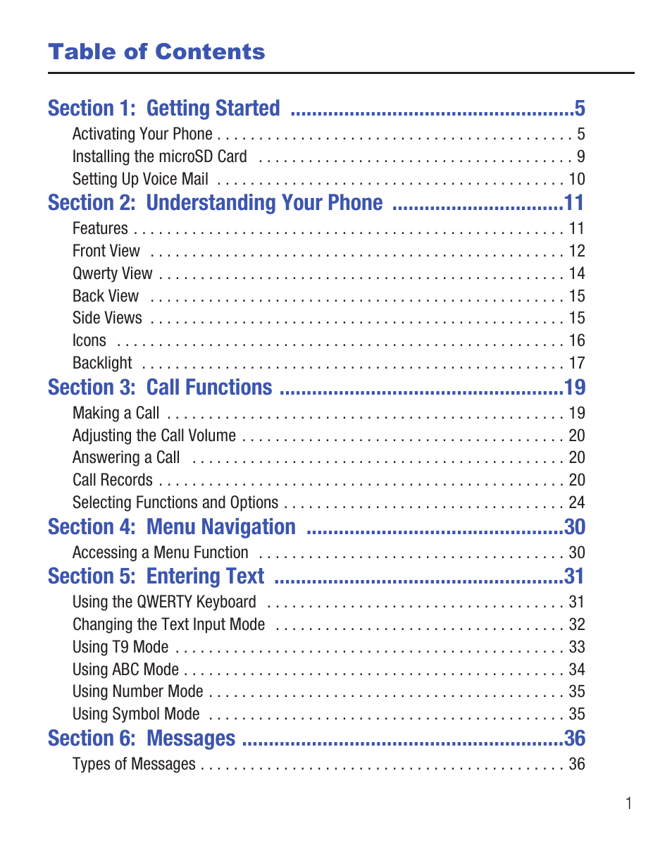 Samsung SGH-T404ZKATFN User Manual | Page 5 / 107