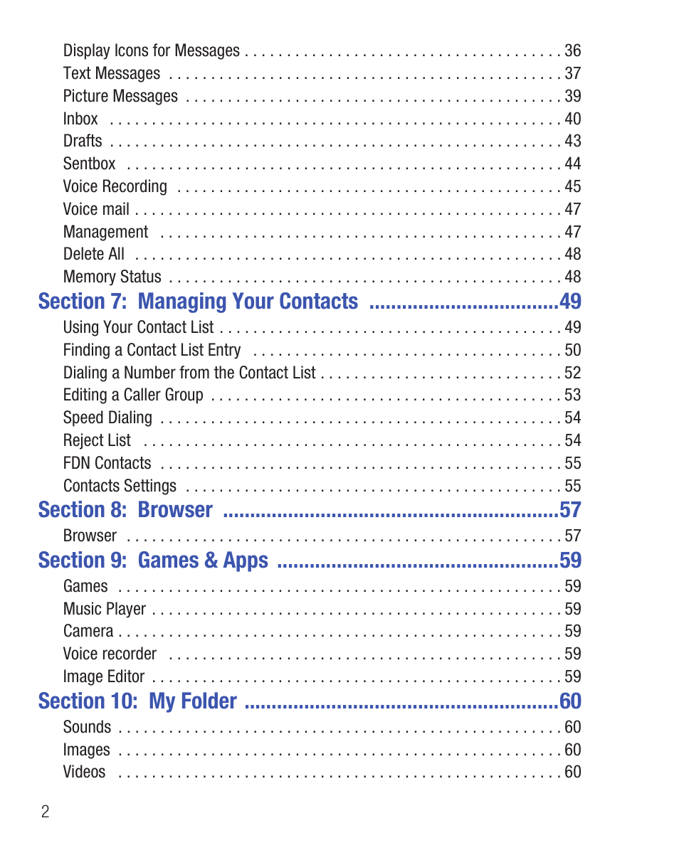 Samsung SGH-T404ZKATFN User Manual | Page 6 / 107