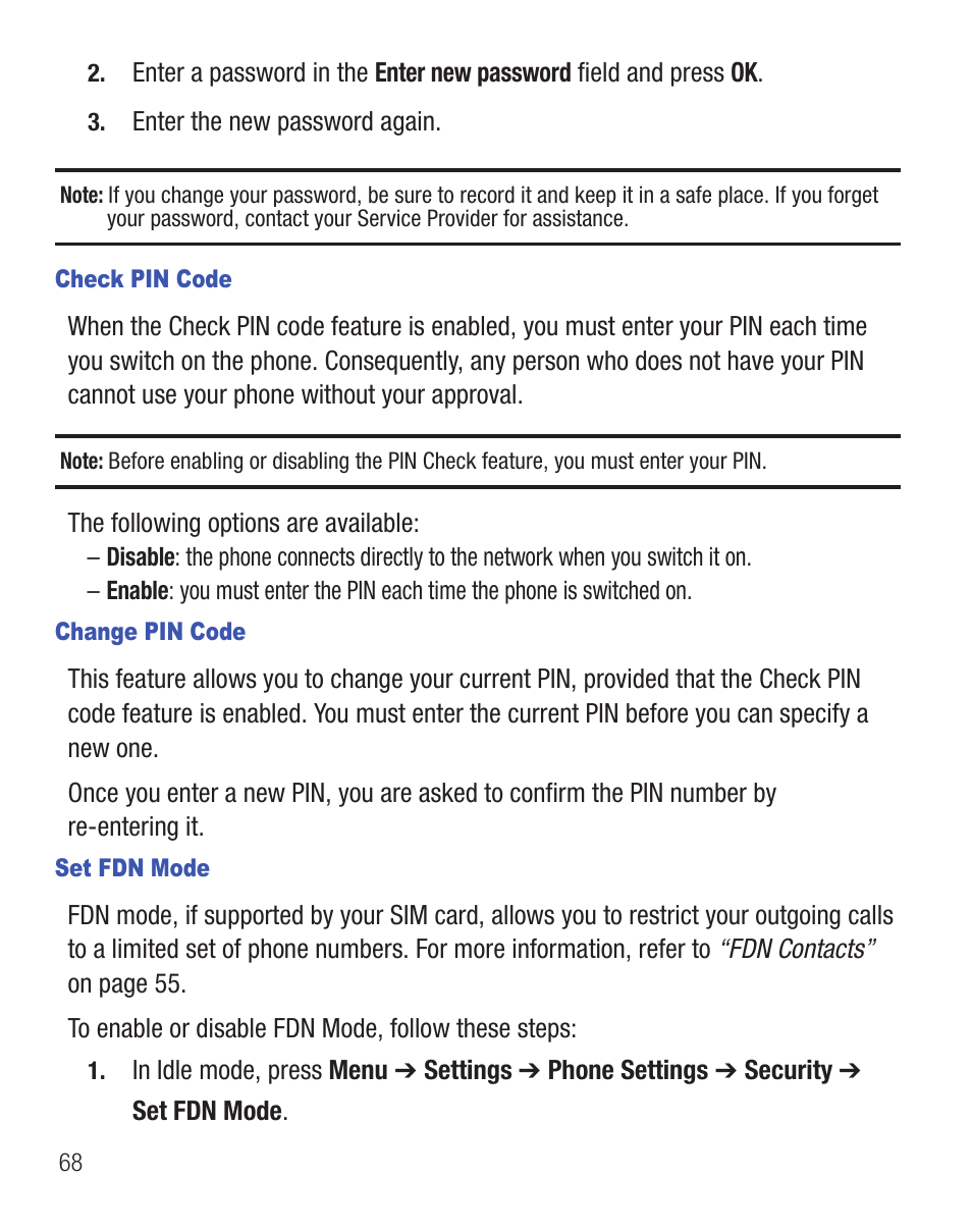 Samsung SGH-T404ZKATFN User Manual | Page 72 / 107