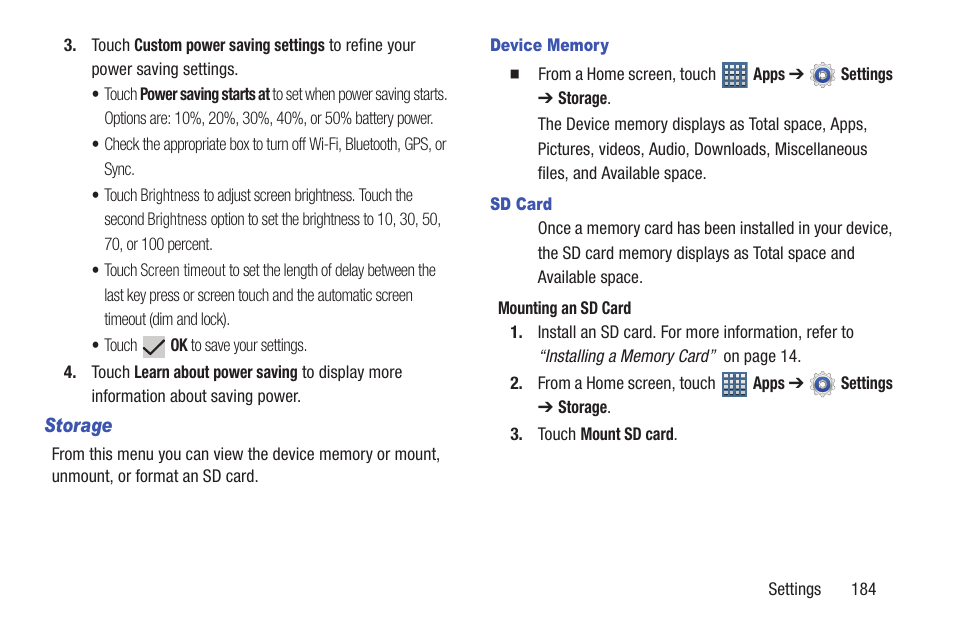 Samsung GT-P6210MAEXAR User Manual | Page 189 / 262