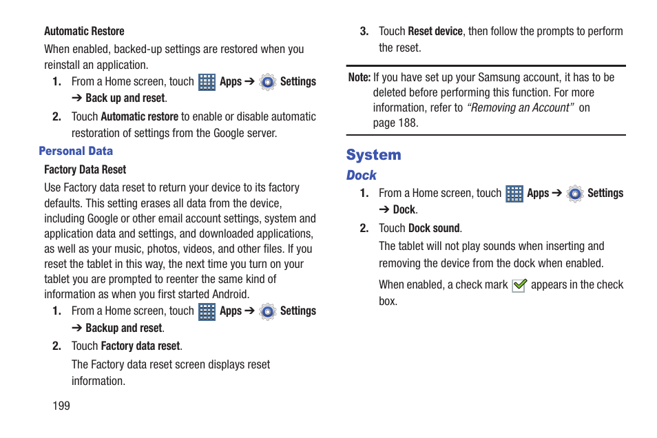 System | Samsung GT-P6210MAEXAR User Manual | Page 204 / 262