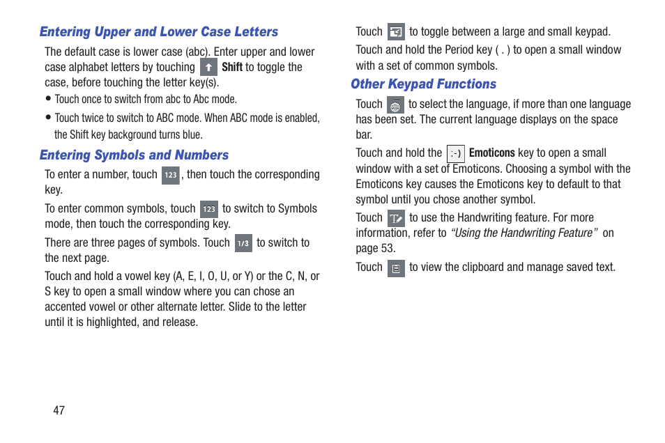 Samsung GT-P6210MAEXAR User Manual | Page 52 / 262