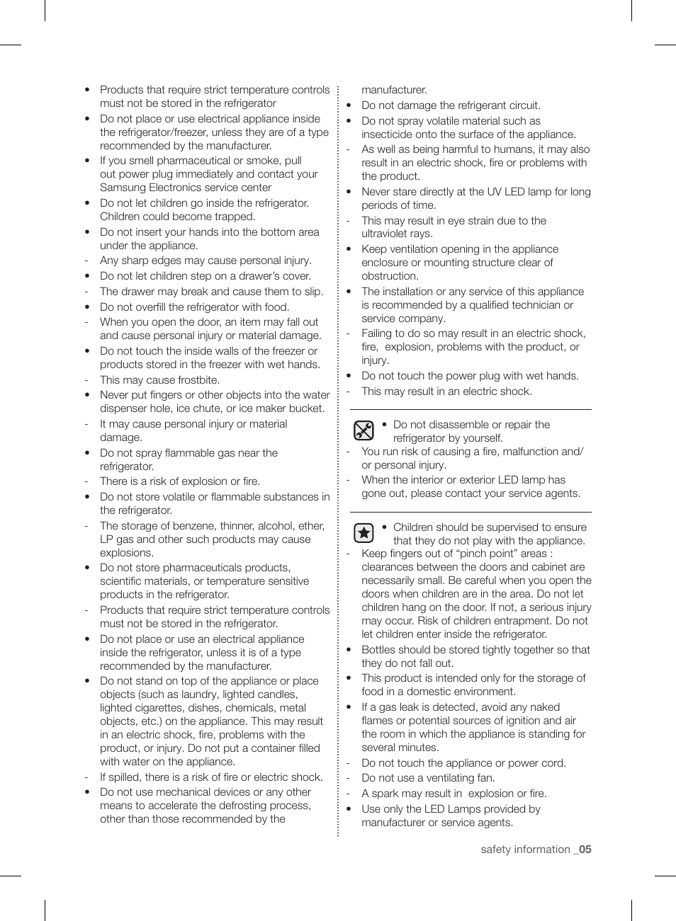 Samsung RL220NCTASR-AA User Manual | Page 5 / 96