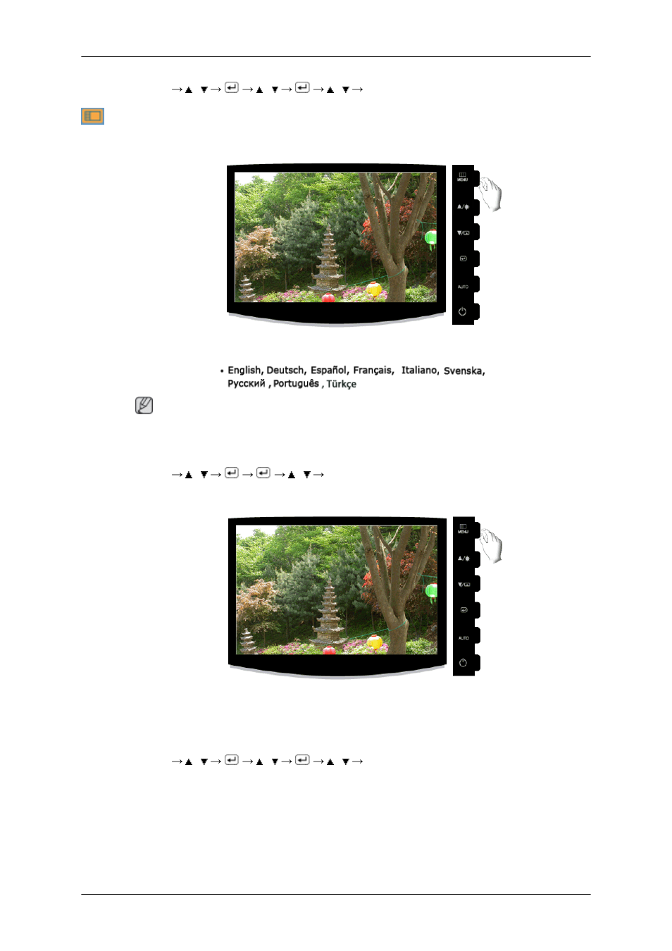 Language, Transparency | Samsung LS23CMZKFV-ZA User Manual | Page 40 / 60
