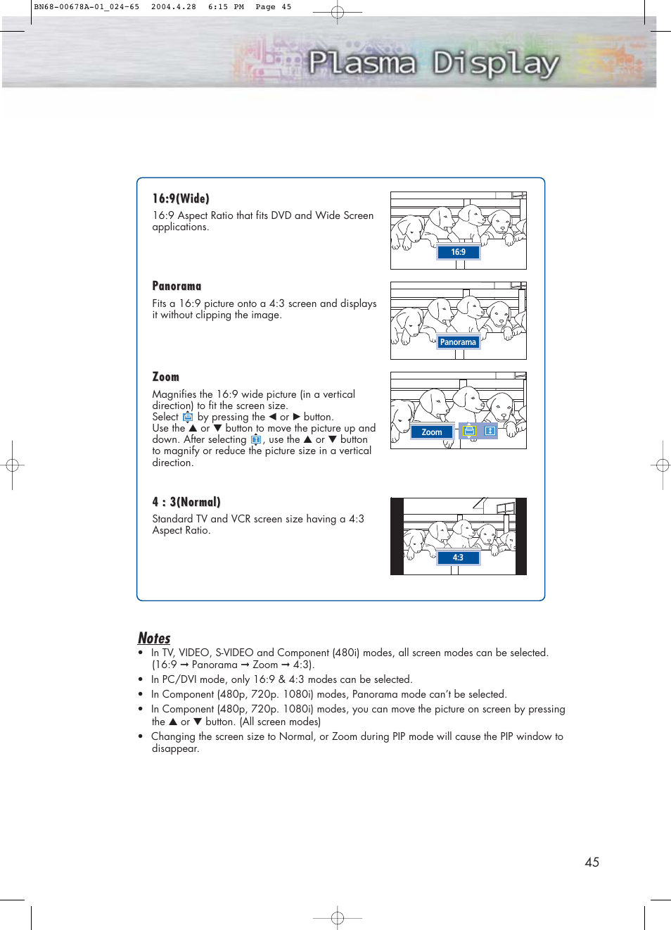 Samsung HPP4261X-XAP User Manual | Page 45 / 112