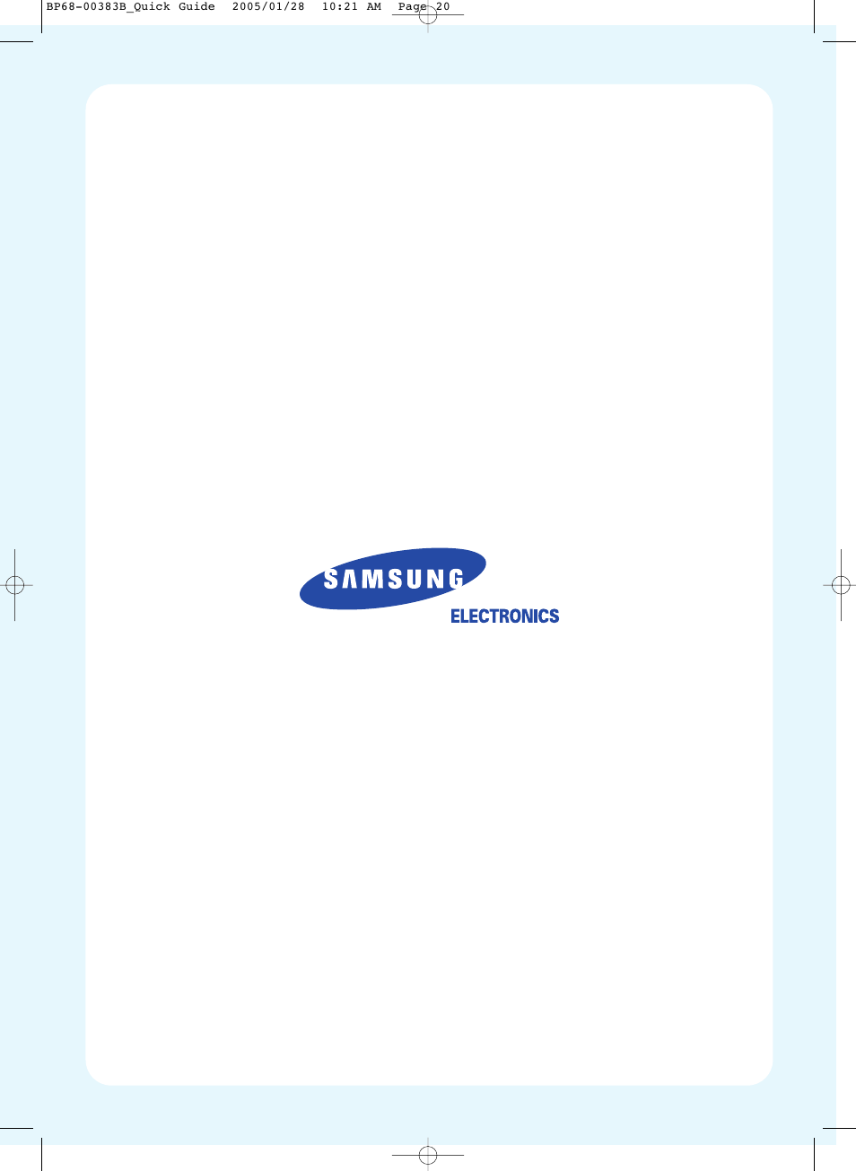 Samsung HCR4245WX-XAA User Manual | Page 20 / 20