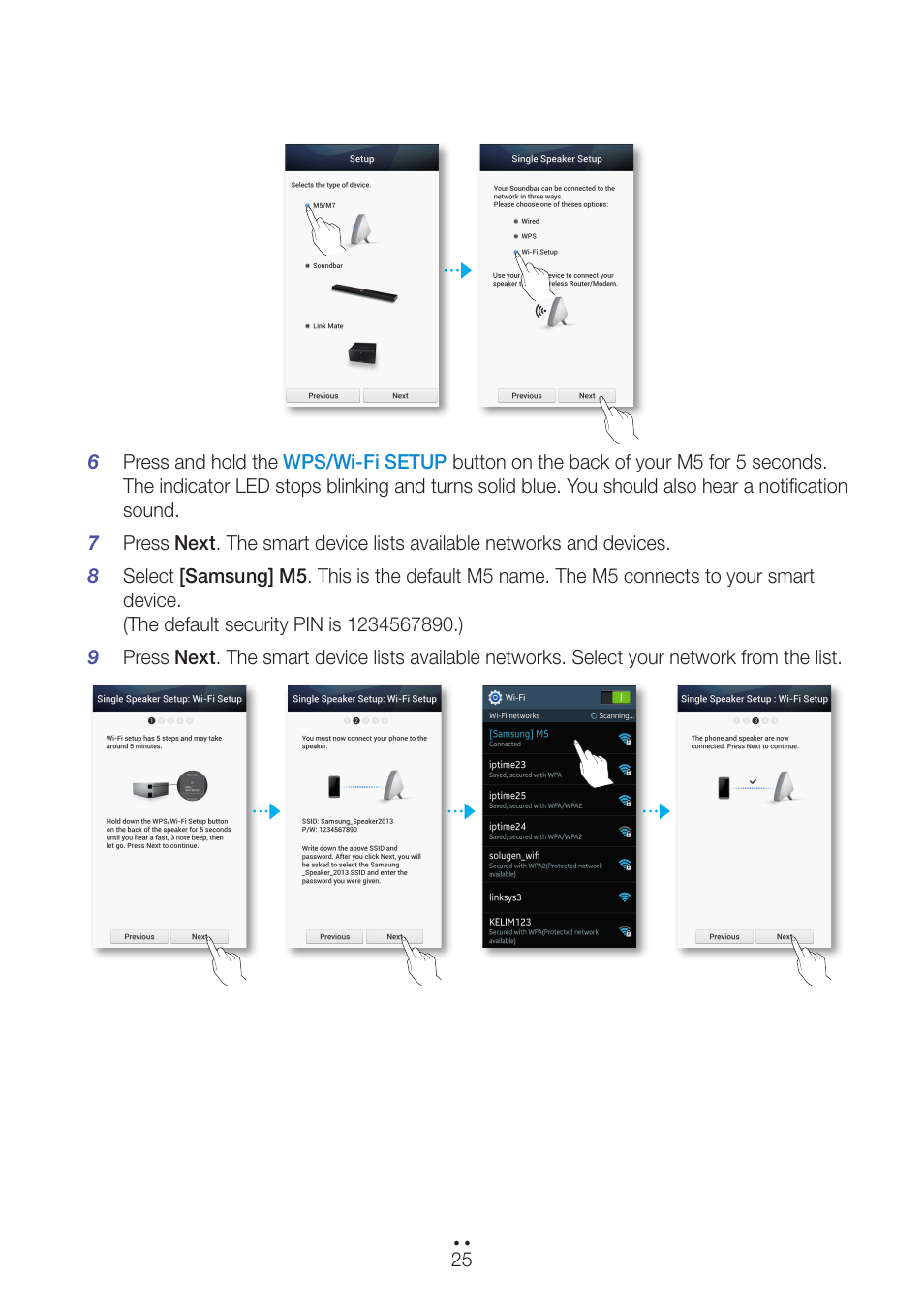 Samsung WAM550-ZA User Manual | Page 25 / 70