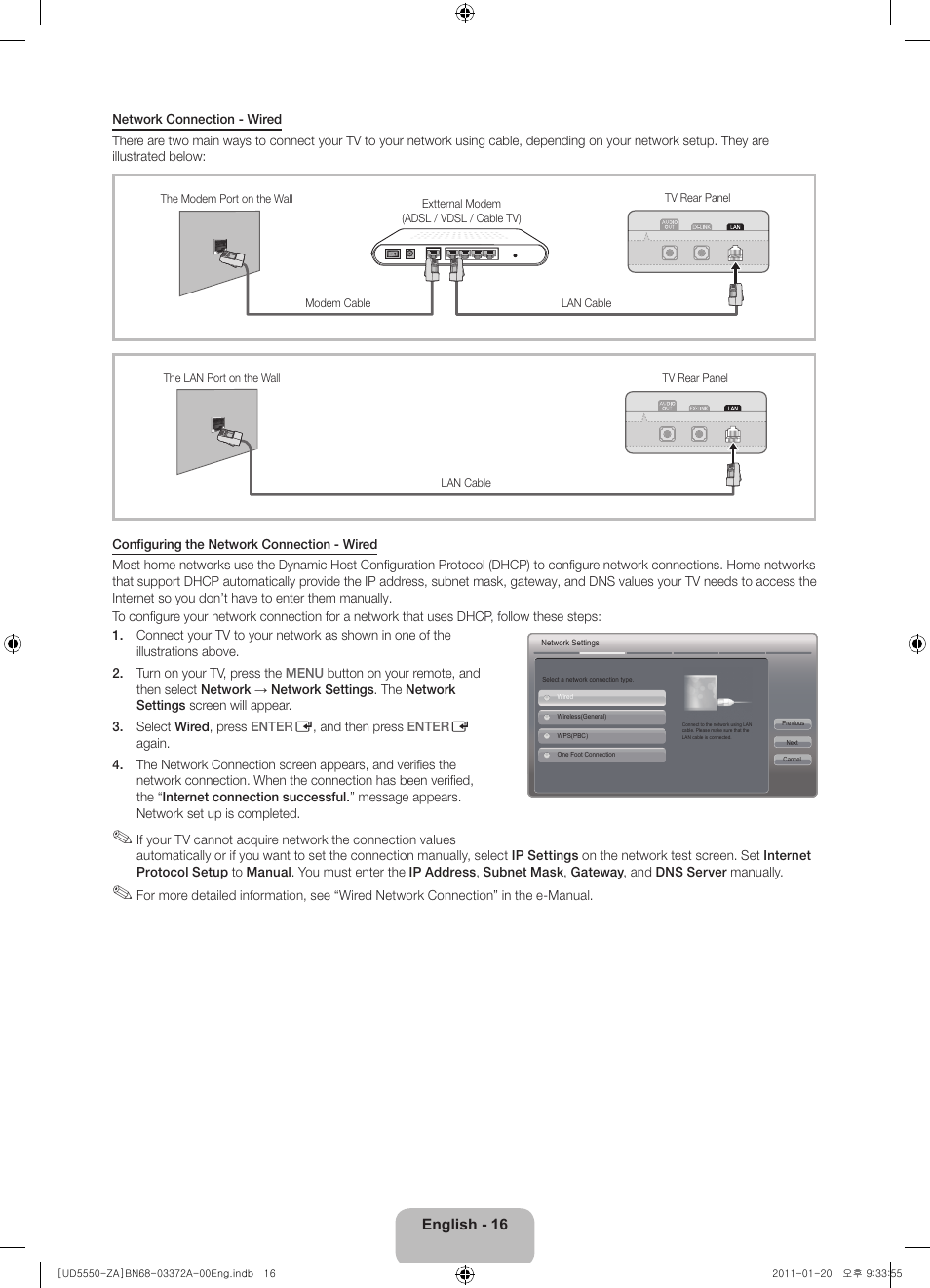 Samsung UN40D5550RFXZA User Manual | Page 16 / 22