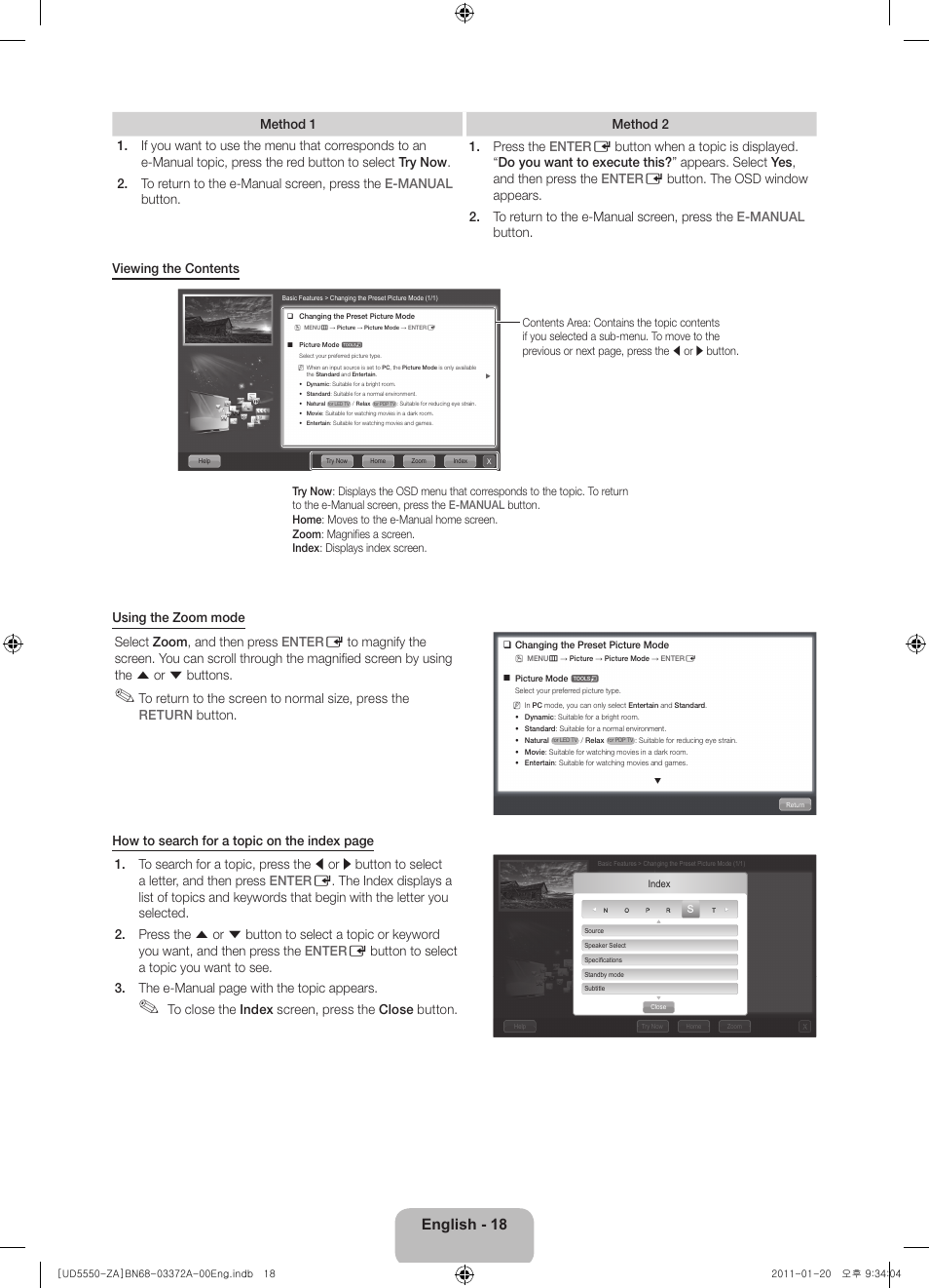 English - 18 | Samsung UN40D5550RFXZA User Manual | Page 18 / 22
