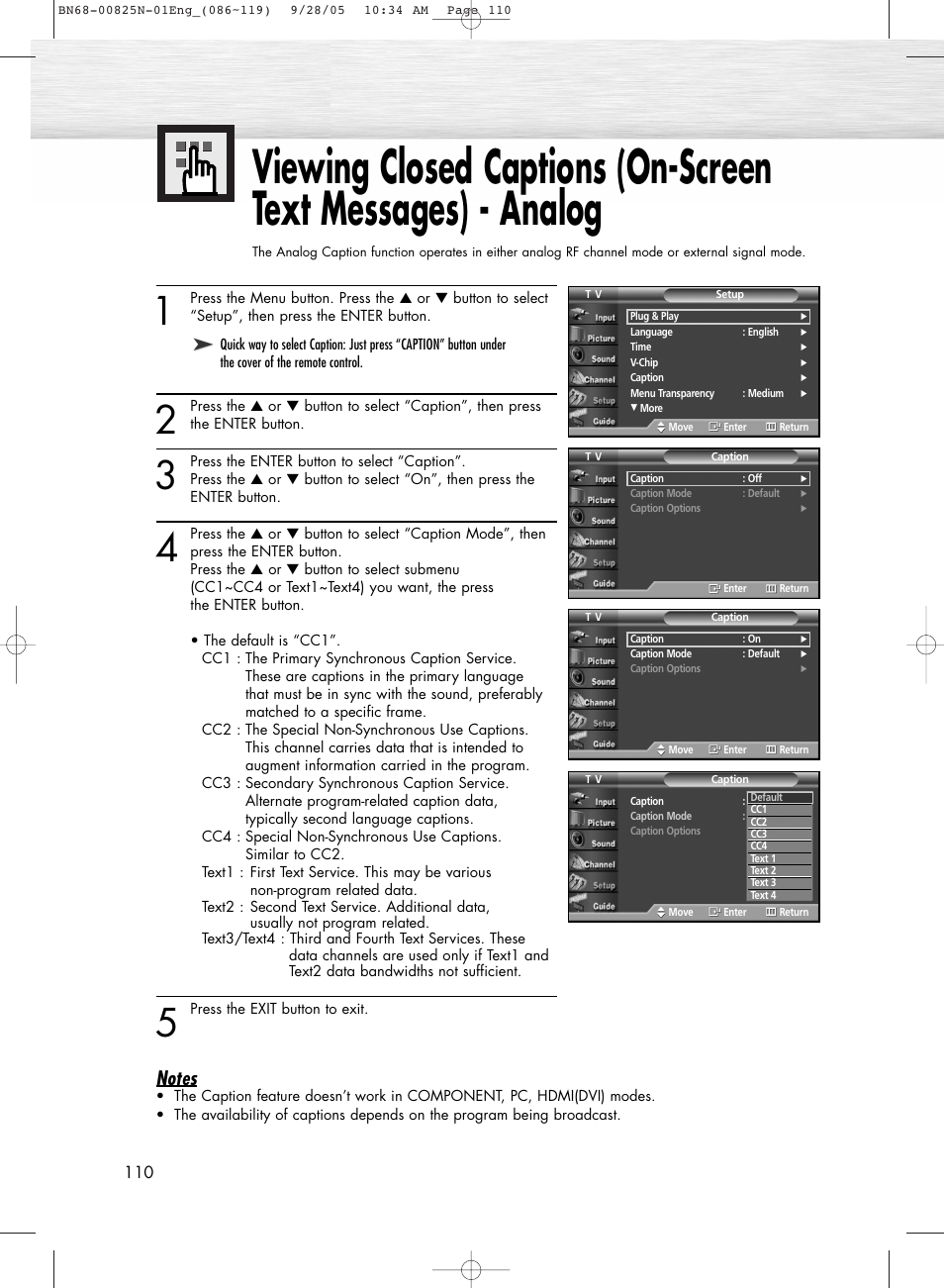 Samsung HPR6372X-XAA User Manual | Page 110 / 148