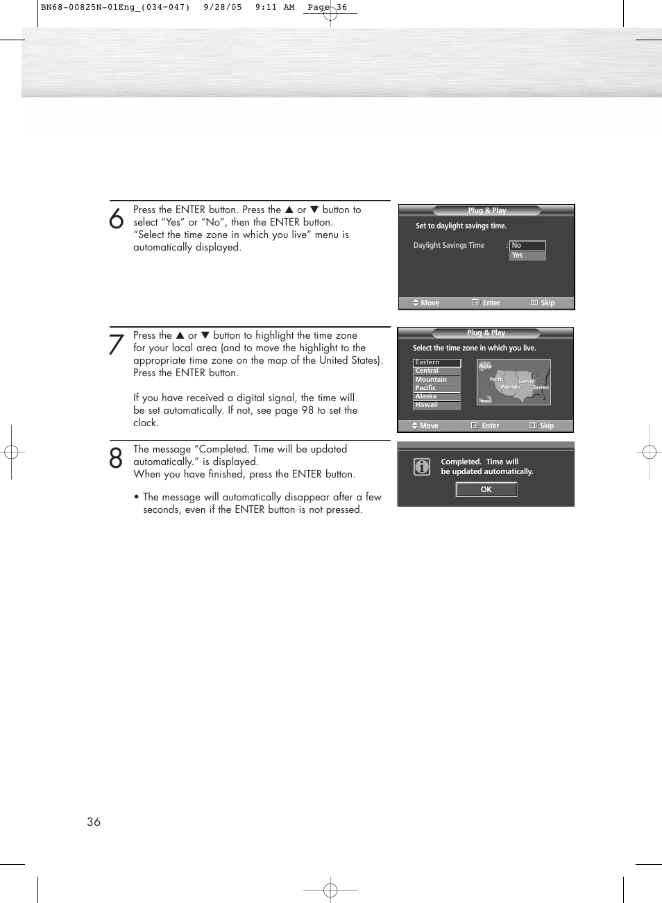 Samsung HPR6372X-XAA User Manual | Page 36 / 148