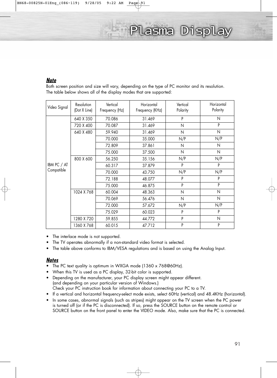 Samsung HPR6372X-XAA User Manual | Page 91 / 148