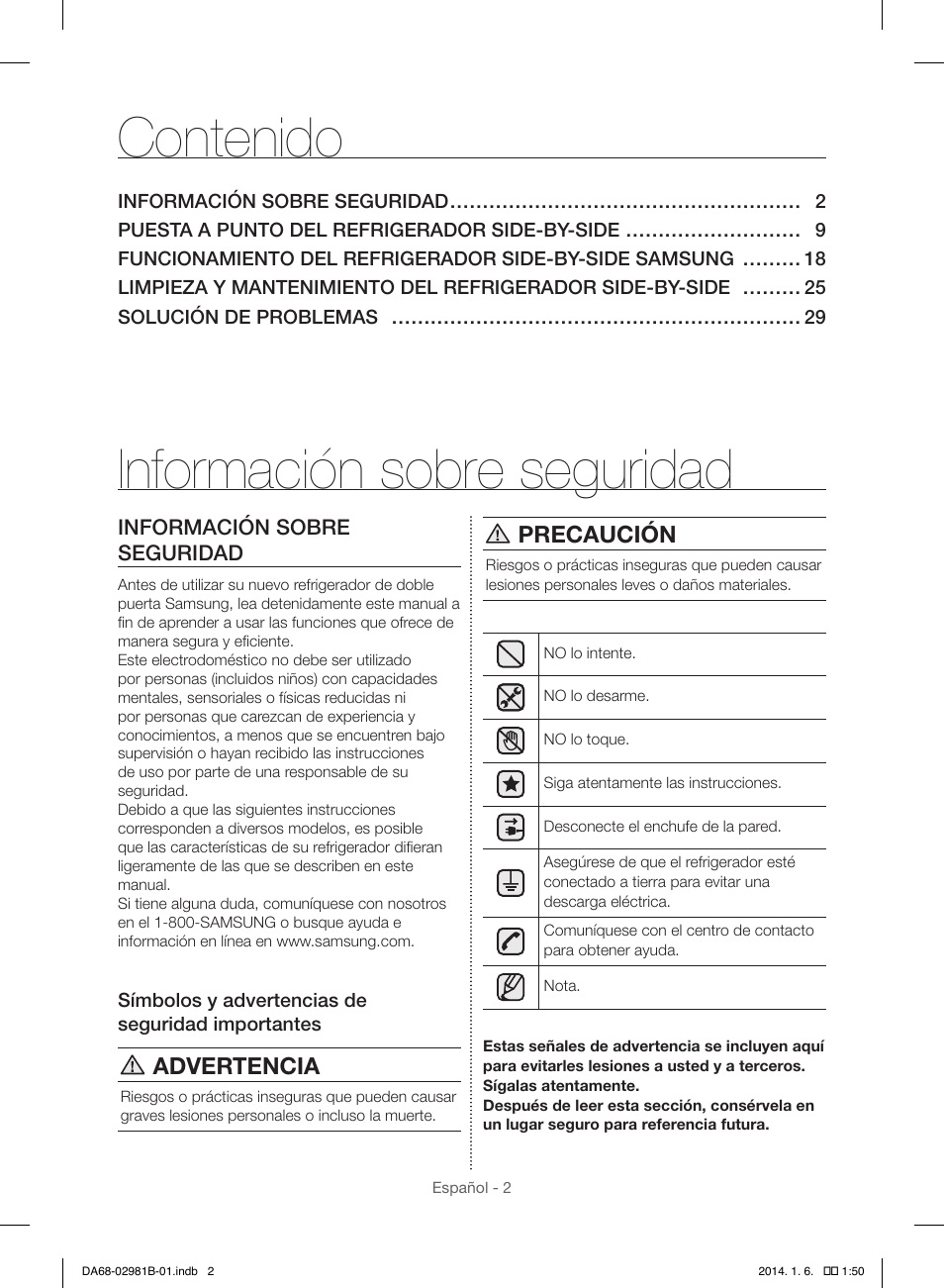 Samsung RS25H5121SR-AA User Manual | Page 34 / 96
