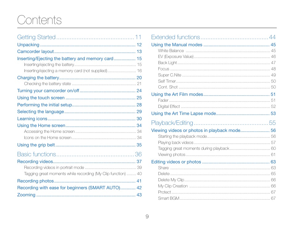 Samsung HMX-QF30BN-XAA User Manual | Page 13 / 133