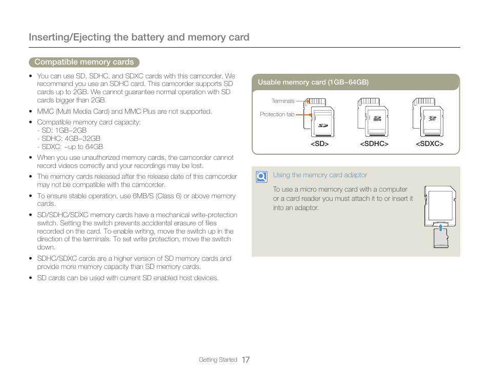 Samsung HMX-QF30BN-XAA User Manual | Page 21 / 133