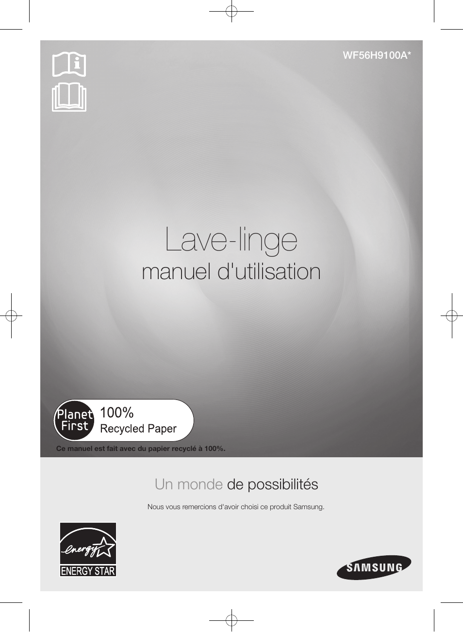 User)wf56h9100-03404a_v1_cfr.pdf, Lave-linge, Manuel d'utilisation | Un monde de possibilités | Samsung WF56H9100AG-A2 User Manual | Page 45 / 132