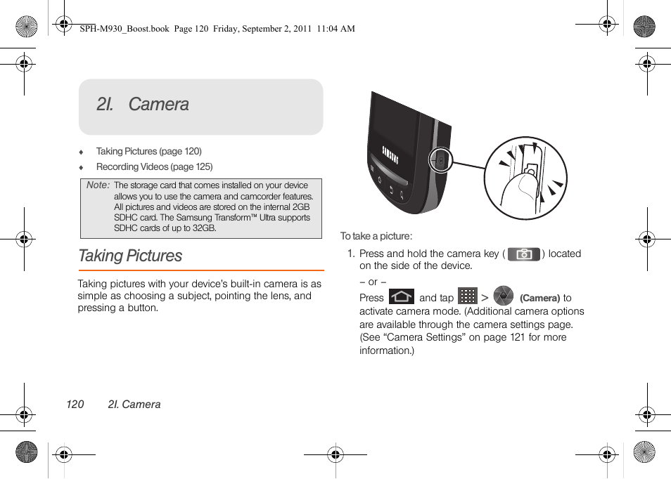 2i. camera, Taking pictures, Camera | Samsung SPH-M930ZKABST User Manual | Page 134 / 227