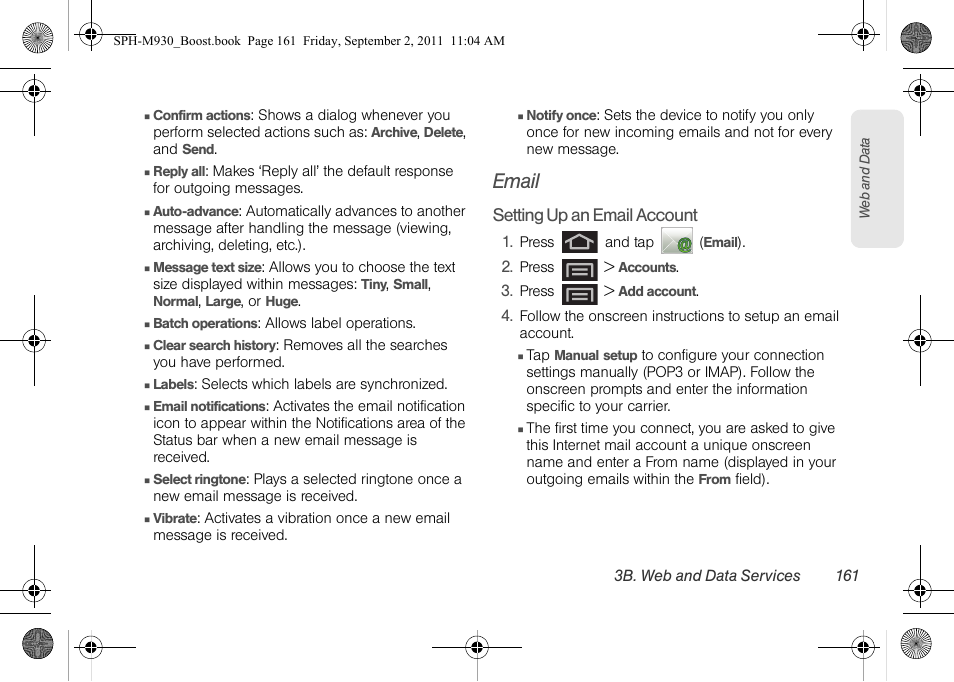 Email | Samsung SPH-M930ZKABST User Manual | Page 175 / 227
