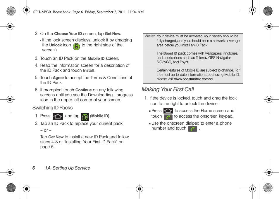 Making your first call | Samsung SPH-M930ZKABST User Manual | Page 20 / 227