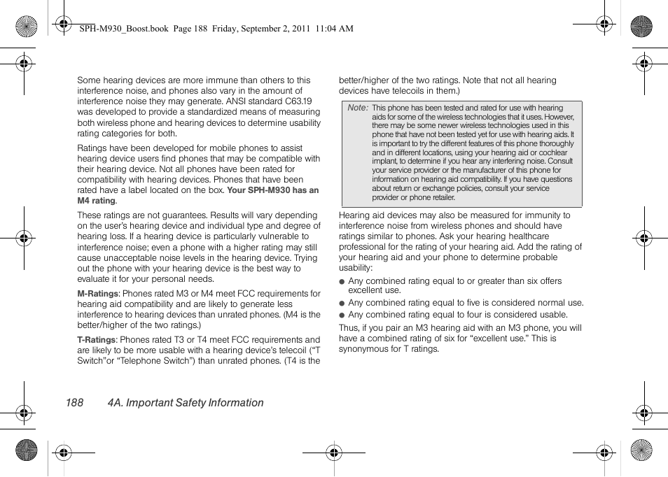 188 4a. important safety information | Samsung SPH-M930ZKABST User Manual | Page 202 / 227