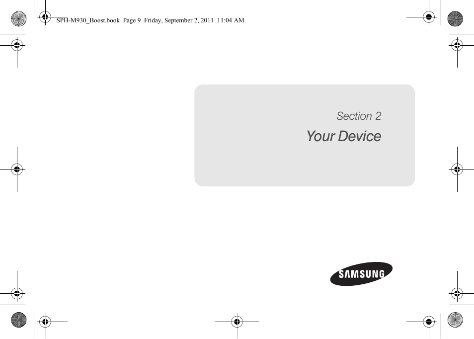 Your device, Section 2: your device | Samsung SPH-M930ZKABST User Manual | Page 23 / 227