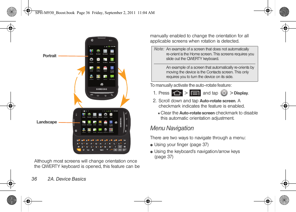 Menu navigation | Samsung SPH-M930ZKABST User Manual | Page 50 / 227