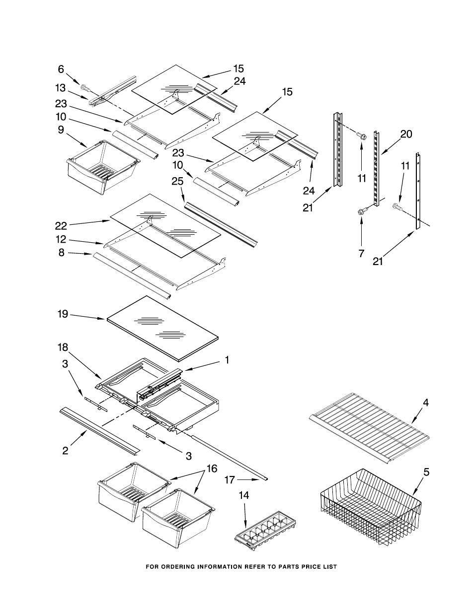 Shelf, Shelf parts | Amana ABB2221FEB1 User Manual | Page 11 / 15