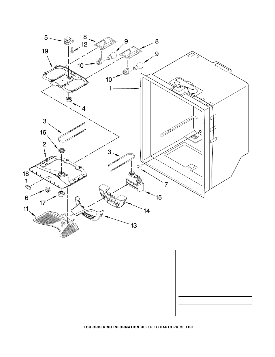 Refrigerator liner, Refrigerator liner parts | Amana ABB2221FEB1 User Manual | Page 6 / 15