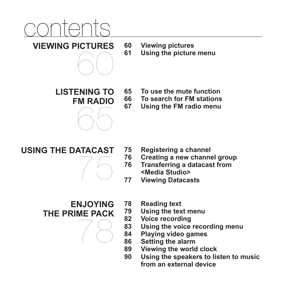 Samsung YP-S5JQB-XAA User Manual | Page 10 / 125