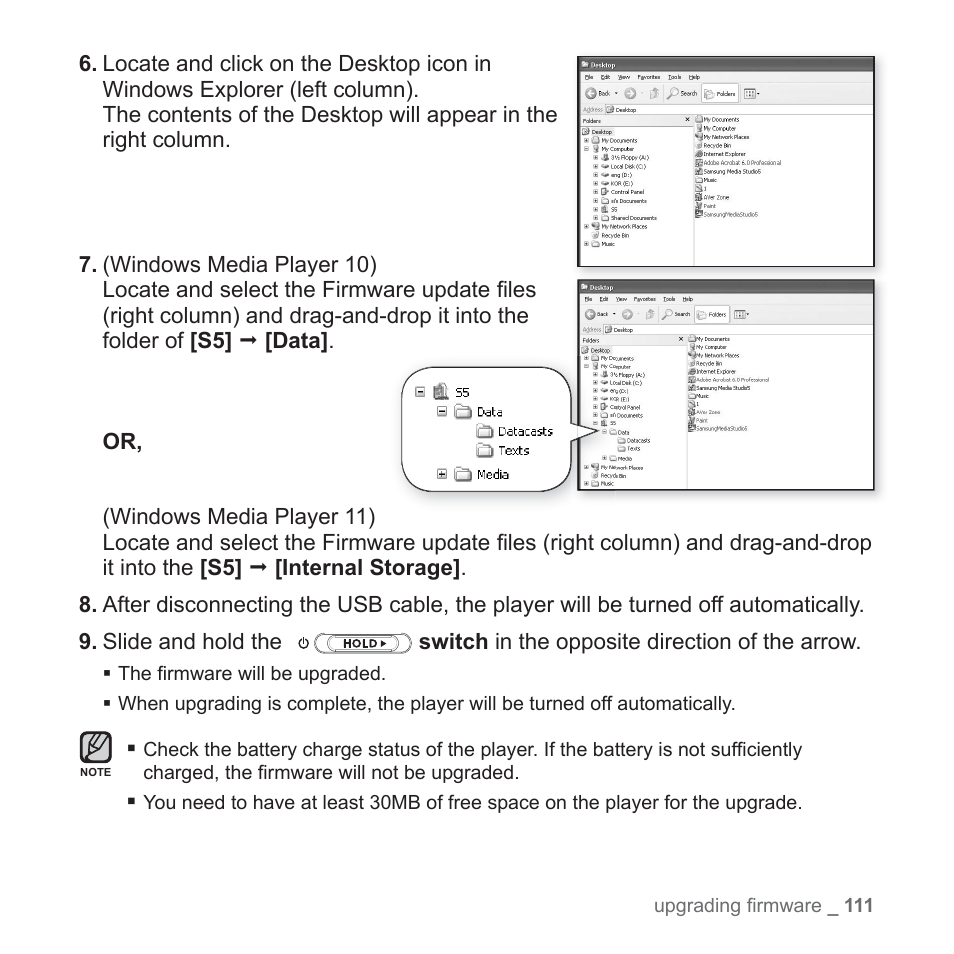 Samsung YP-S5JQB-XAA User Manual | Page 111 / 125