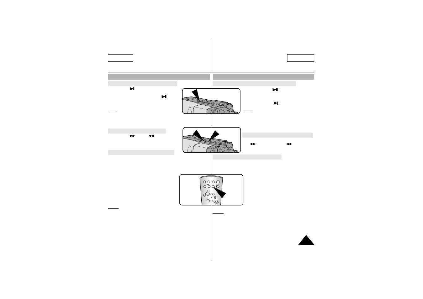 Playing back a tape reproducir una cinta | Samsung SC-L700-XAA User Manual | Page 55 / 71