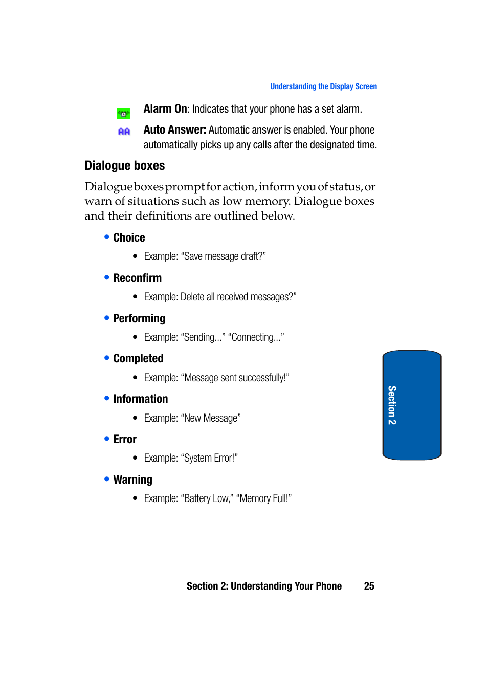 Dialogue boxes | Samsung SCH-A970ZSVXAR User Manual | Page 25 / 198