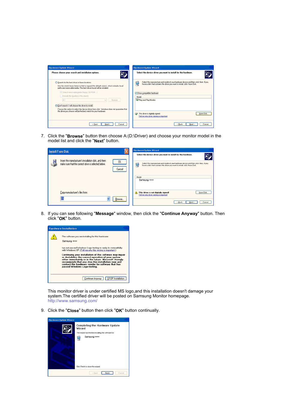 Samsung LS19WJBKBM-XAA User Manual | Page 23 / 48