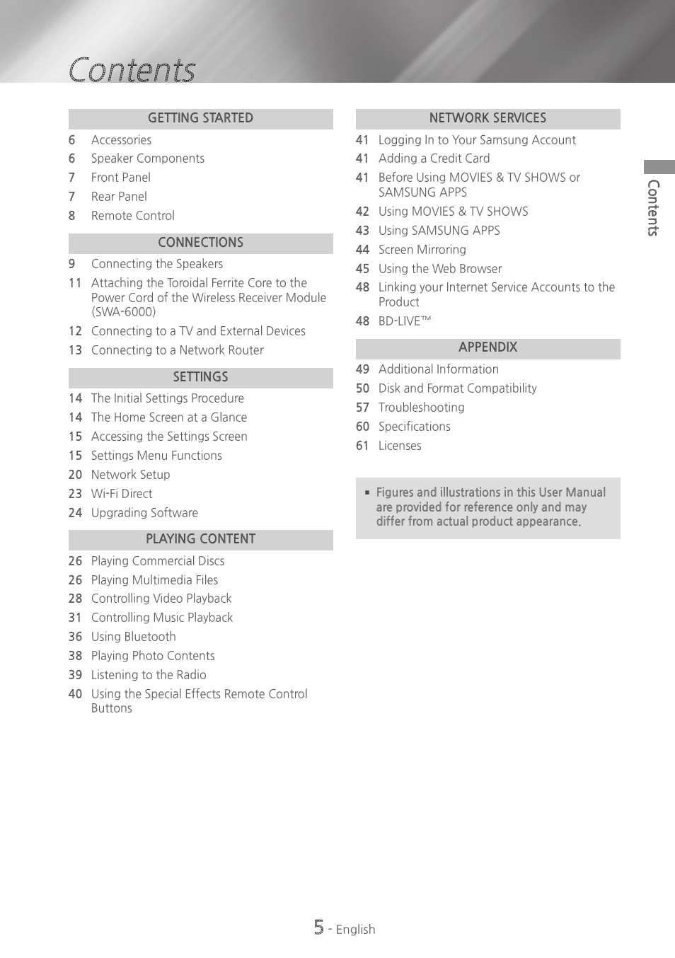 Samsung HT-H7730WM-ZA User Manual | Page 5 / 63
