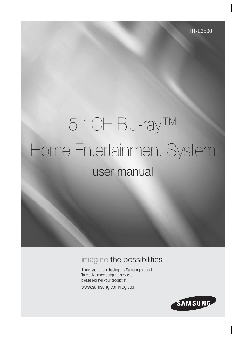 Samsung HT-E3500-ZA User Manual | 47 pages