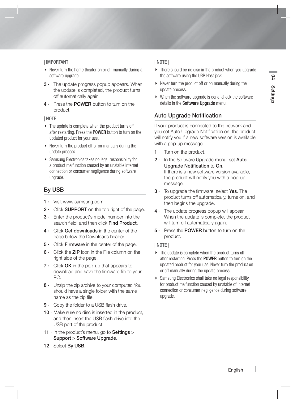 Samsung HT-E3500-ZA User Manual | Page 27 / 47