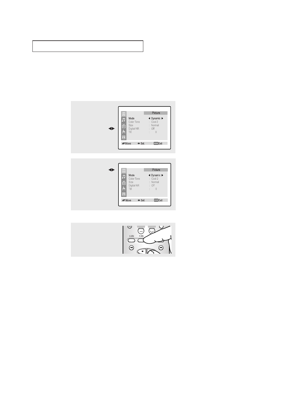Using automatic picture settings, T v o | Samsung CXN2085TPX-XAA User Manual | Page 29 / 99