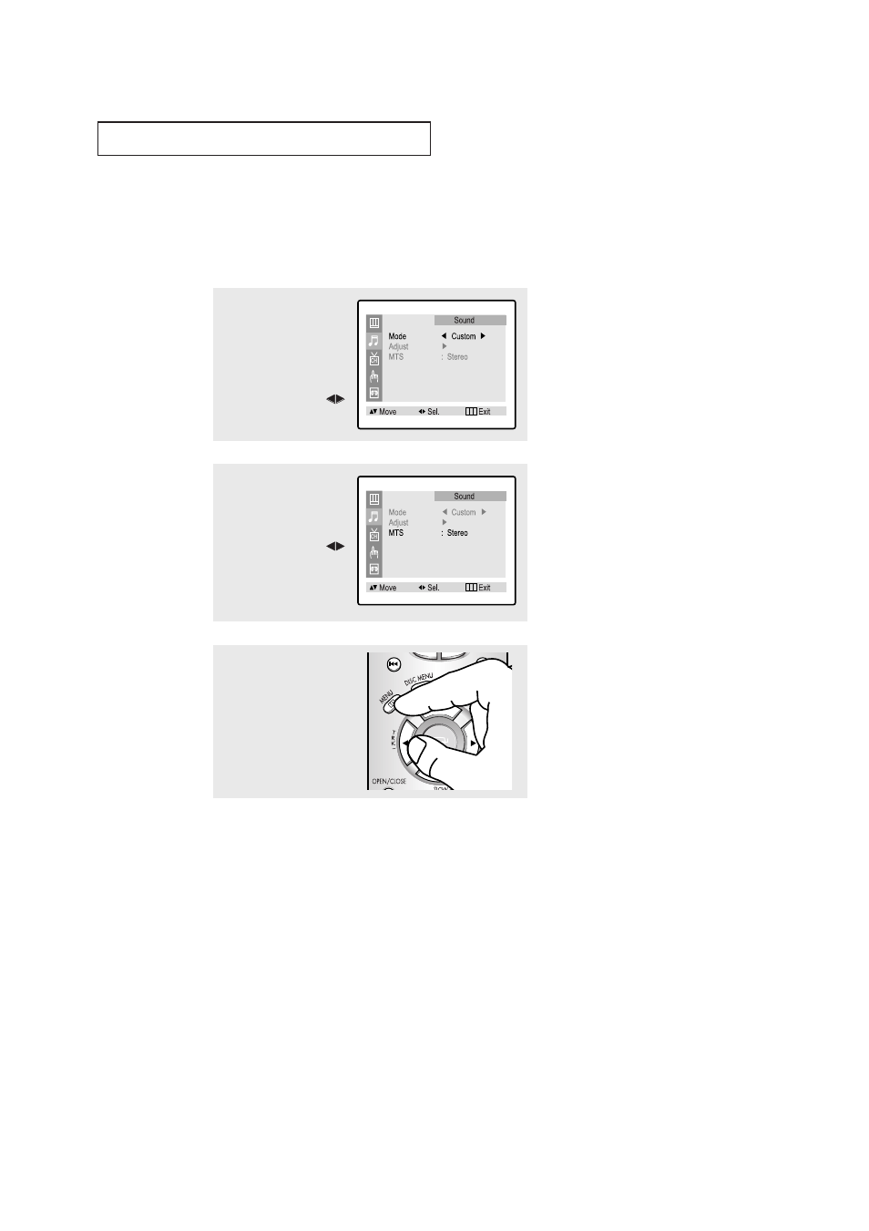 Choosing a multi-channel soundtrack (mts), T v o | Samsung CXN2085TPX-XAA User Manual | Page 37 / 99