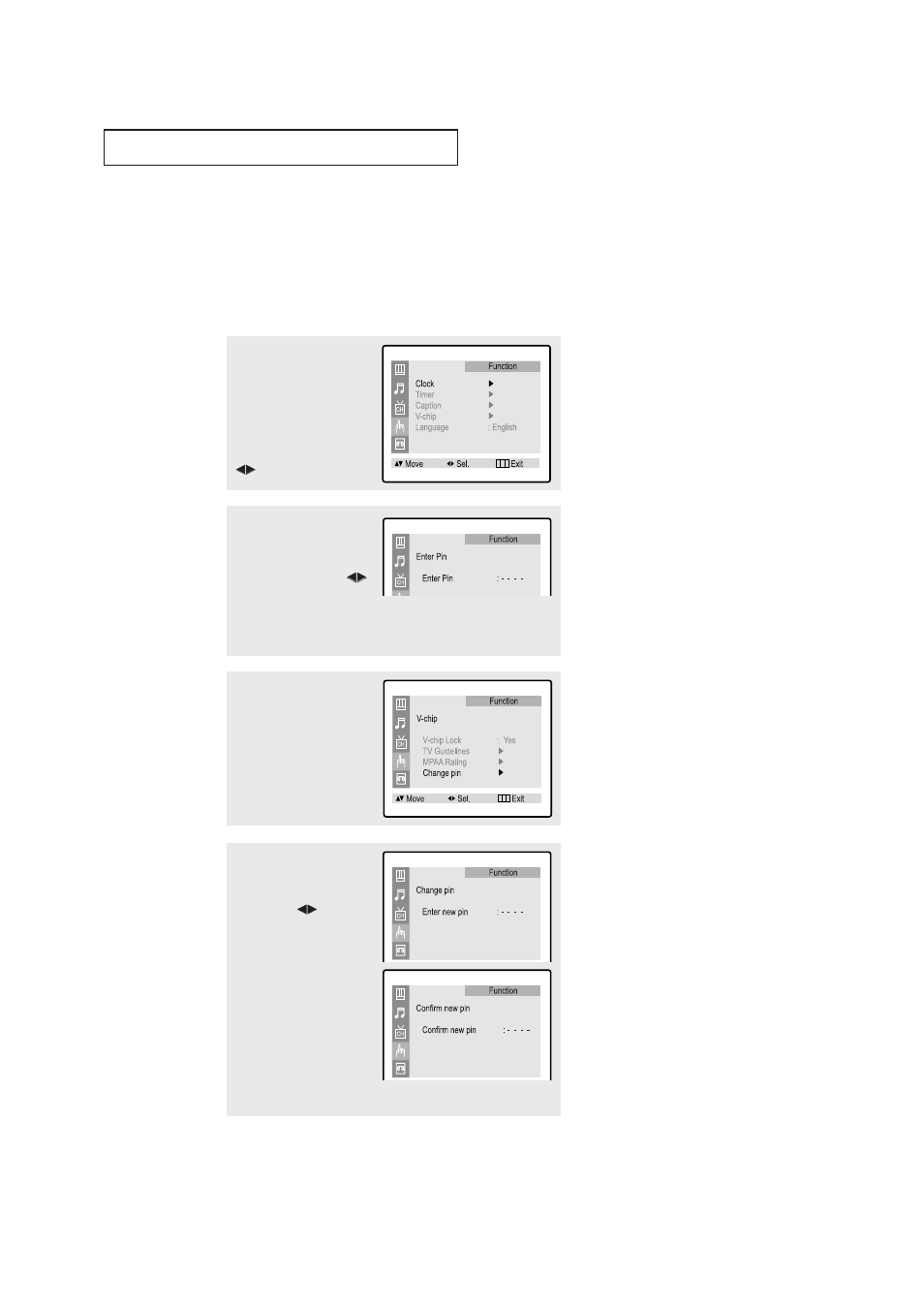 Using the v-chip, T v o | Samsung CXN2085TPX-XAA User Manual | Page 47 / 99