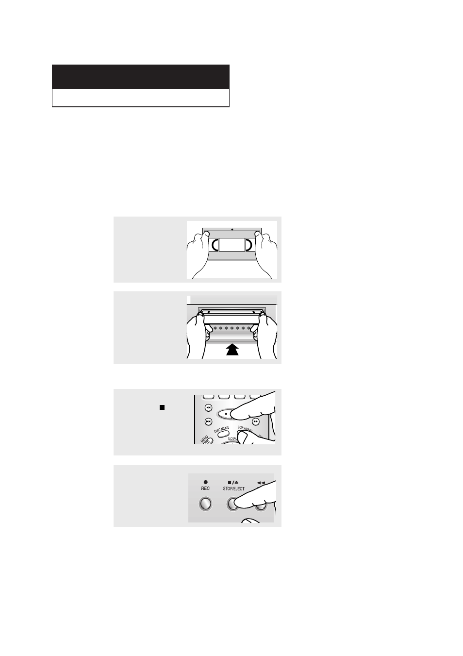 Inserting and ejecting a video cassette tape, V c r o | Samsung CXN2085TPX-XAA User Manual | Page 75 / 99