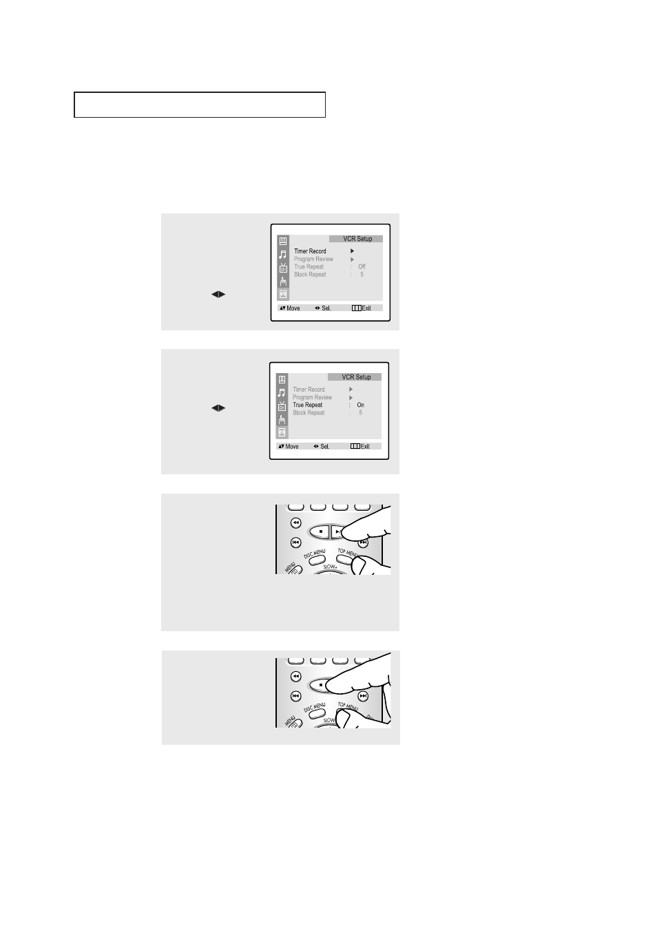 Using true repeat, V c r o | Samsung CXN2085TPX-XAA User Manual | Page 88 / 99