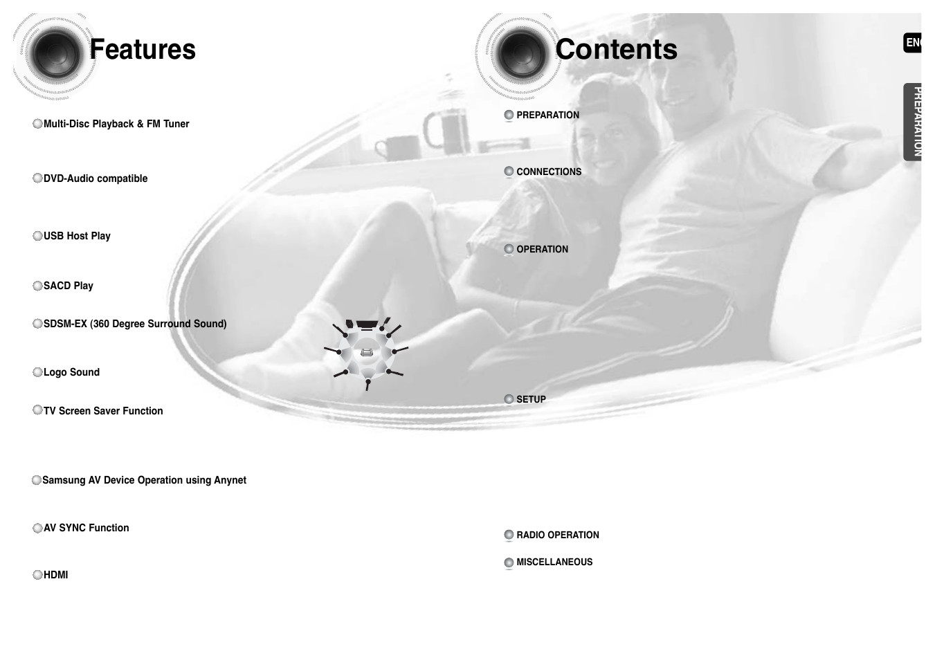 Samsung HT-P1200T-XAA User Manual | Page 4 / 45
