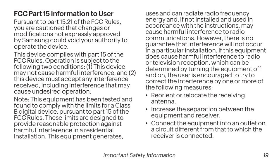 Samsung SM-T237PZWASPR User Manual | Page 19 / 99