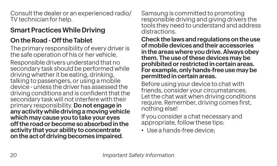 Samsung SM-T237PZWASPR User Manual | Page 20 / 99