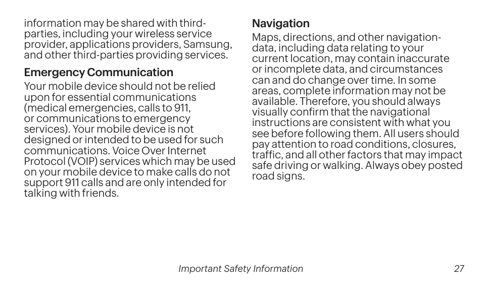 Samsung SM-T237PZWASPR User Manual | Page 27 / 99