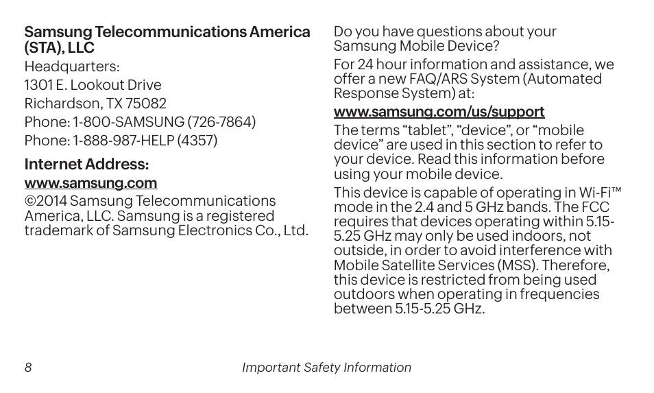 Samsung SM-T237PZWASPR User Manual | Page 8 / 99