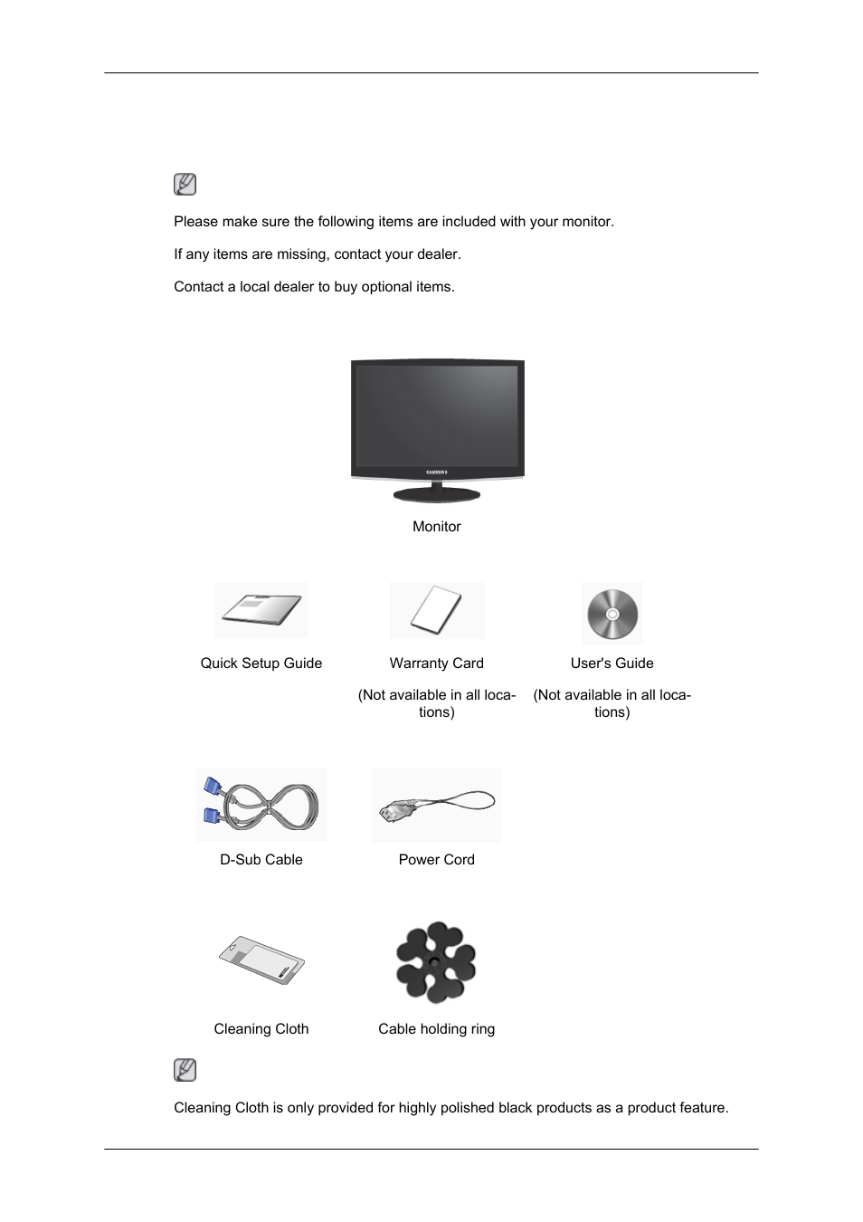 Introduction, Package contents, Unpacking | Samsung LS20CMYKF-ZM User Manual | Page 2 / 20